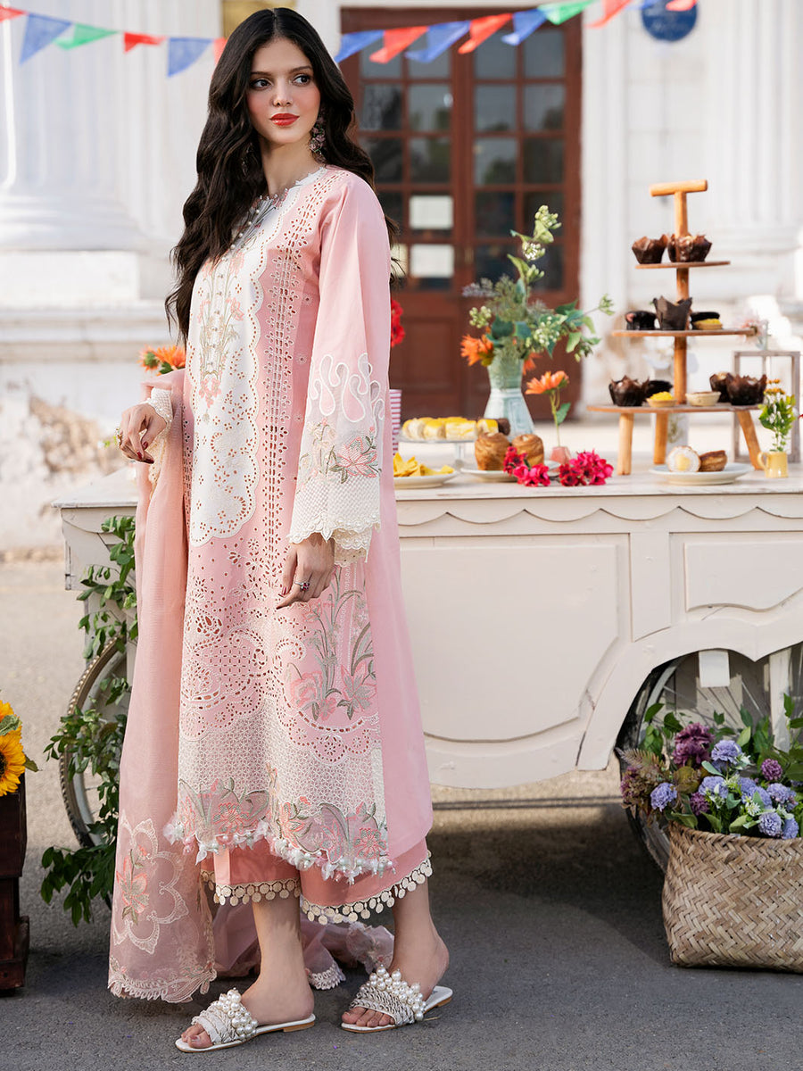 3PC EMBROIDERED LAWN SUIT - SU-457