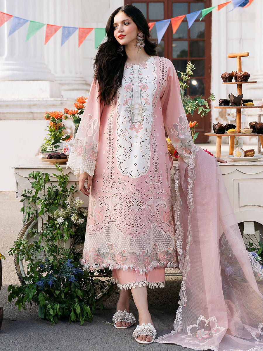 3PC EMBROIDERED LAWN SUIT - SU-457