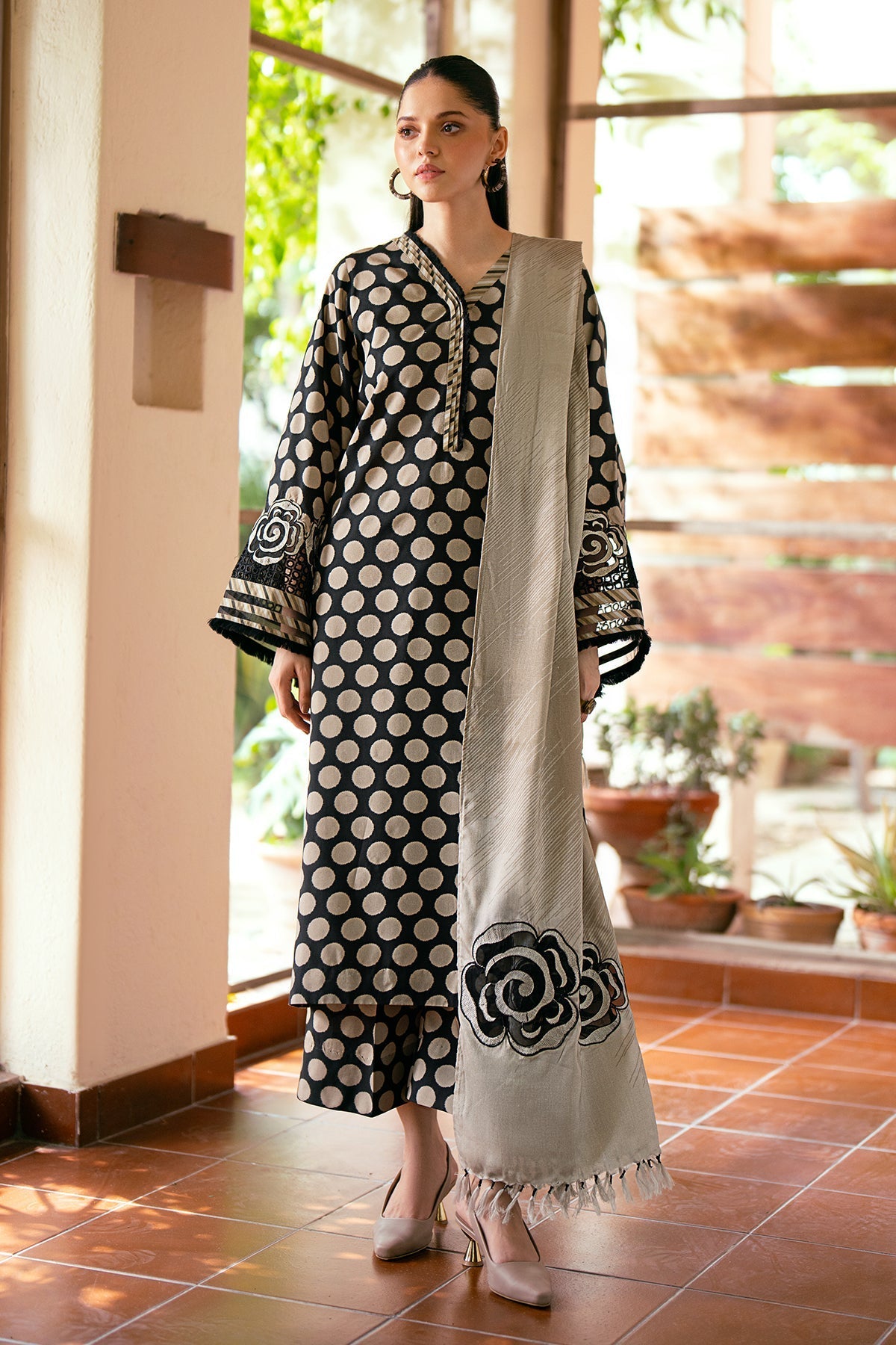 MASHA EMBROIDERED VISCOSE LAWN