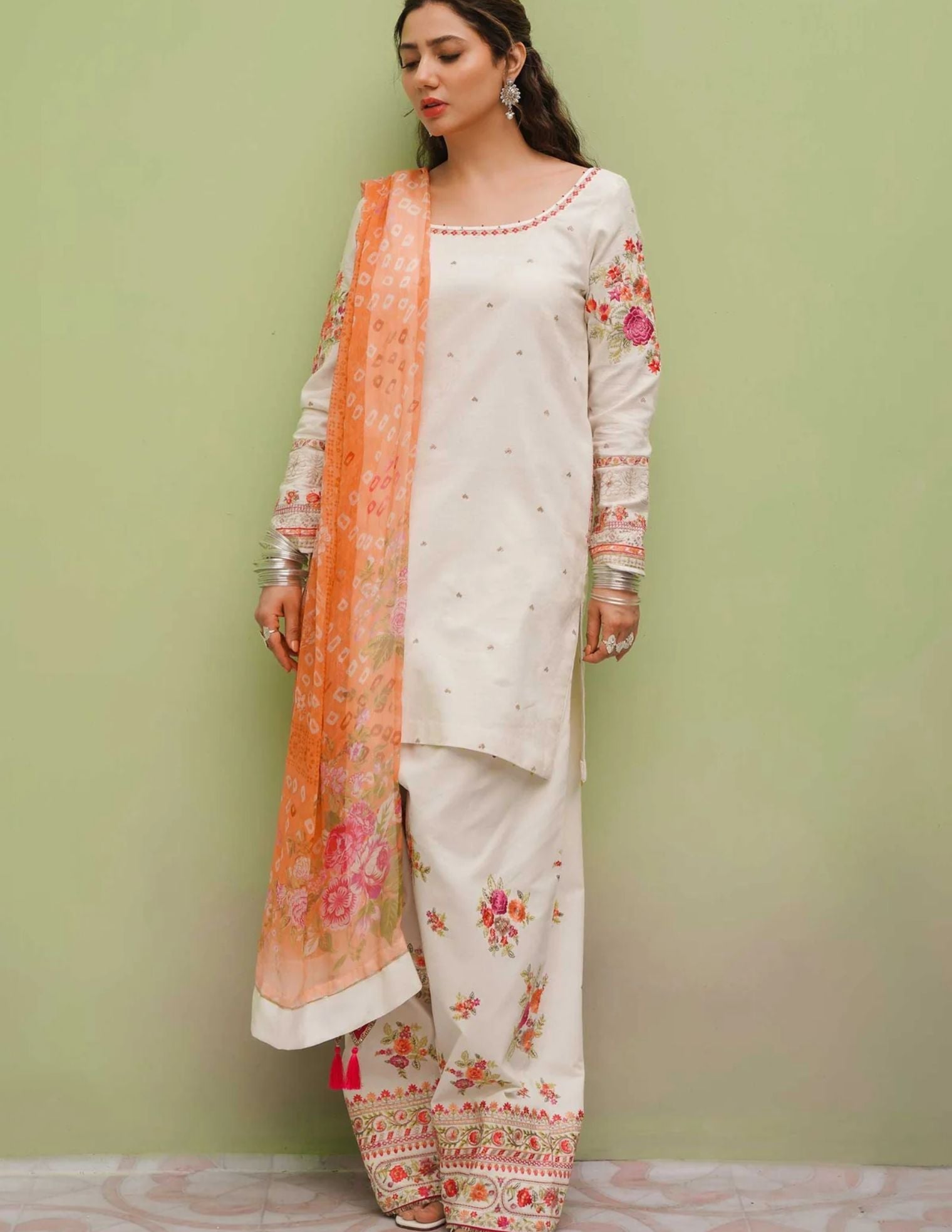 MASHA-3PC EMBROIDERED SS LAWN